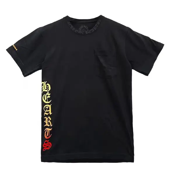 Chrome-Hearts-Horseshoe-Gradient-Script-Logo-Short-Sleeve-Tee Chrome Hearts Horseshoe Gradient Script Logo Short Sleeve Tee