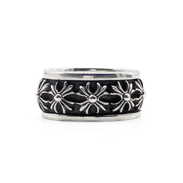 Chrome-Hearts-Silver-Cross-Spinner-Ring Chrome Hearts Silver Cross Spinner Ring