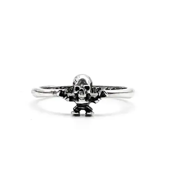Chrome-Hearts-Silver-Foti-Harris-Teeter-Skeleton-Ring Chrome Hearts Silver Foti Harris Teeter Skeleton Ring